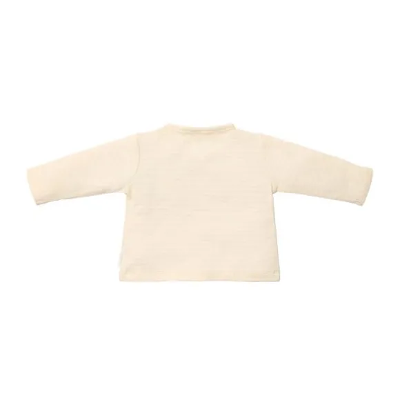 Little Dutch Lange Mouw Overslag T-Shirt - Maat 56 - Creme