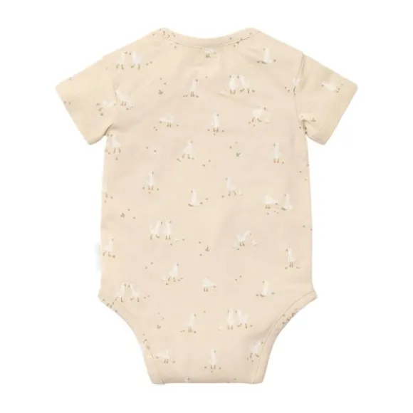 Little Dutch Little Goose Korte Mouw Romper - Maat 44 - Beige