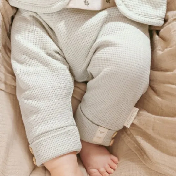 Little Dutch Newborn NOOS Little Farm - Broekje Wafel maat 50 - Soft Green