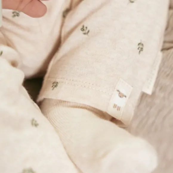 Little Dutch Newborn Noos Little Farm Legging - Maat 50 - Green Leaves