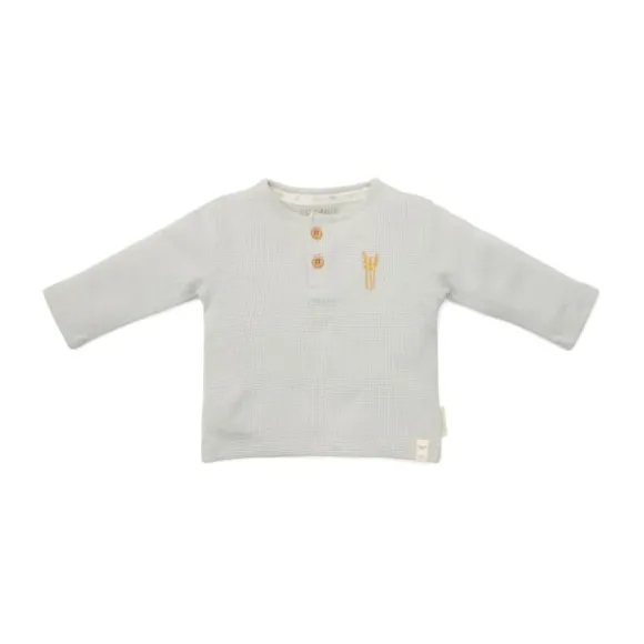 Little Dutch Newborn NOOS Little Farm - T-shirt lange mouw maat 50 - Wafel Soft Green