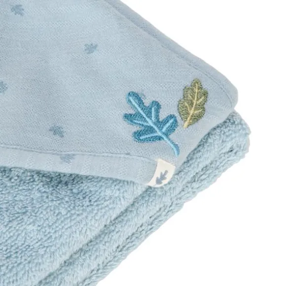 Little Dutch Pure Badcape - 100 x 100 cm - Denim Blue