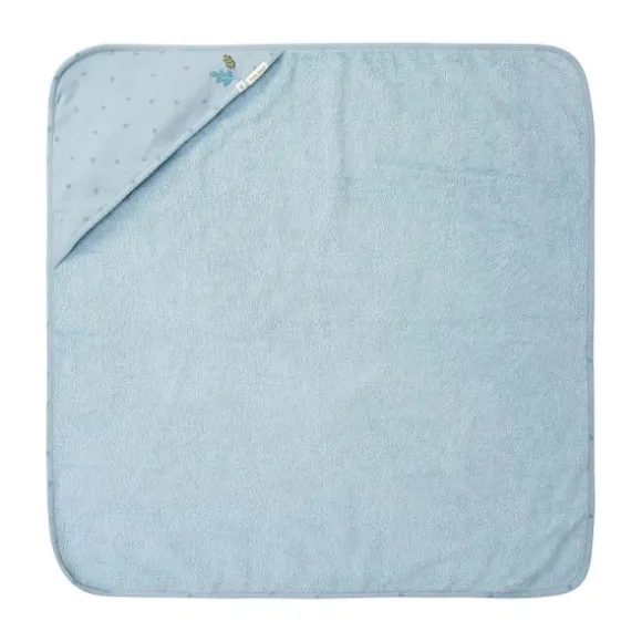 Little Dutch Pure Badcape - 100 x 100 cm - Denim Blue