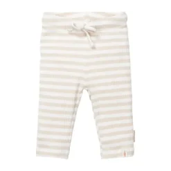 Little Dutch Stripe Broekje - Mt. 50 – Zand/Wit