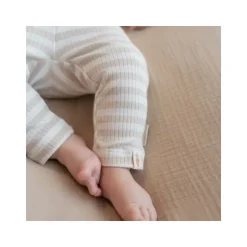 Little Dutch Stripe Broekje - Mt. 50 – Zand/Wit