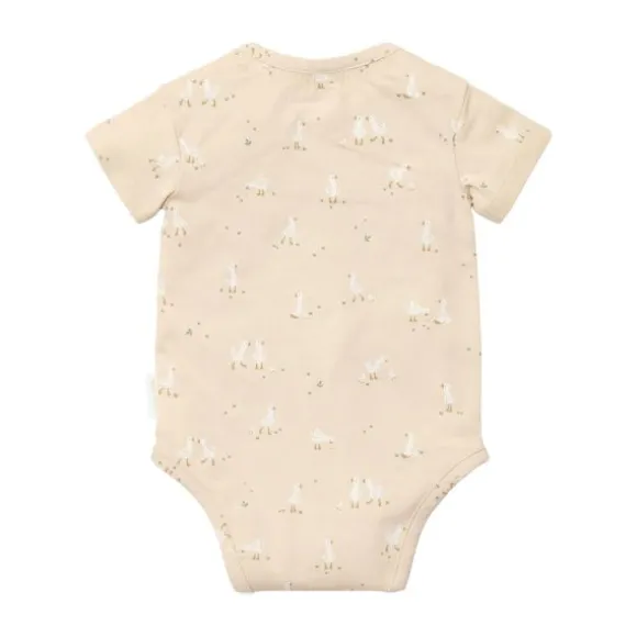 Little Dutch Stripe Lange Mouw T-Shirt - Maat 50 - Soft Beige