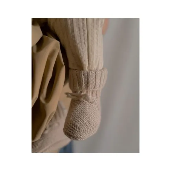 Lodger Knit Slofjes - 0-6 mnd - Birch