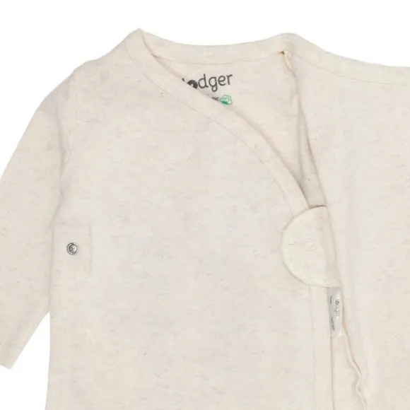 Lodger Melange Overslag Shirt - Maat 50 - Birch