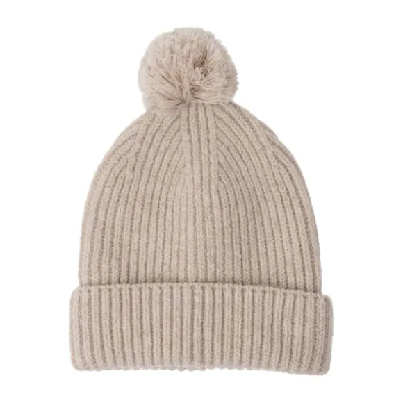 Lodger Mutsje - Merinowol - Beige - 0-3 mnd