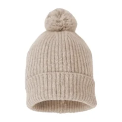 Lodger Mutsje - Merinowol - Beige - 0-3 mnd