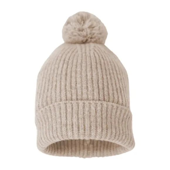 Lodger Mutsje - Merinowol - Beige - 0-3 mnd