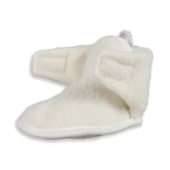 Lodger Slofjes - Teddy Fleece - Cloud Dancer - 0-3M
