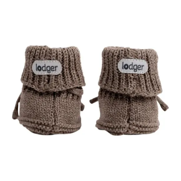 Lodger Slofjes Gebreid Met Kabel - 0-6 mnd - Buffalo