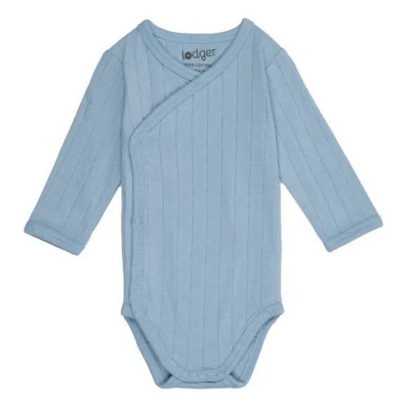 Lodger Solid Overslagromper Lange Mouw - Mt. 50 - Blue Fogg