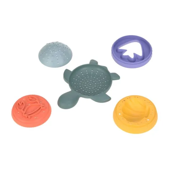 Lässig Starfish Stacking Toy - Pink / Lilac / Yellow / Blue