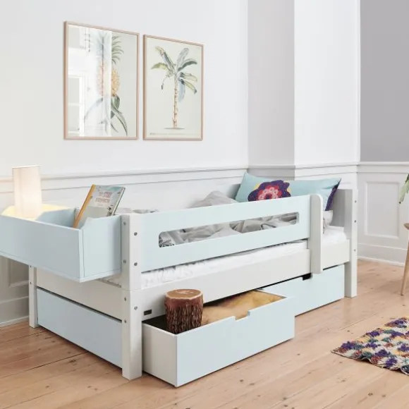 Manis-h Combinatiebed Met Lattenbodem En 2 Lades - MIMER - 90x200 cm