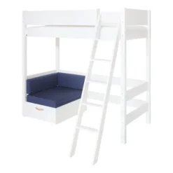 Manis-h FENRIS Combinatie Hoogslaper Met Lattenbodem En Slaapbank - 90 x 200 cm