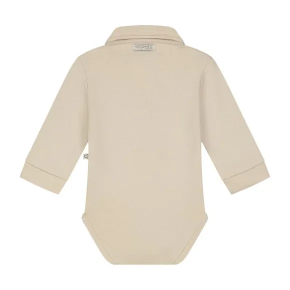 Mats & Merthe Lasse Romper met Lange Mouwen - 6 Mnd - Taupe