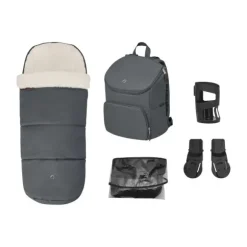 Maxi-Cosi Oxford+ Kinderwagen 3-in-1 - Twillic Graphite | Pebble 360 Pro 2 Autostoeltje | Autostoel Adapters
