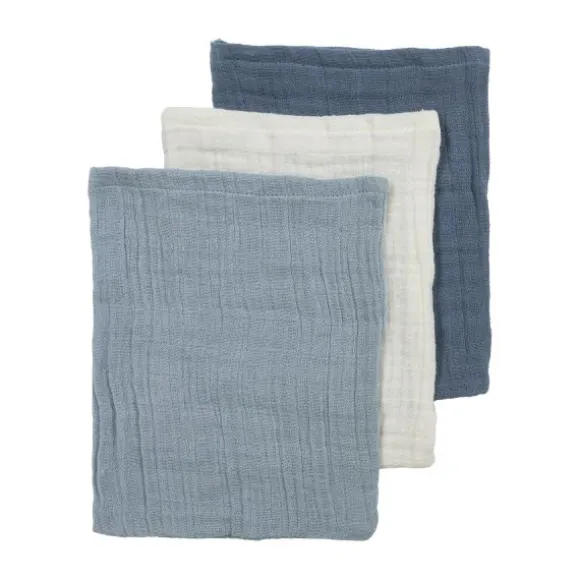 Meyco Baby Hydrofiele Monddoekjes - 3 Stuks - Offwhite/Soft Sand/Taupe