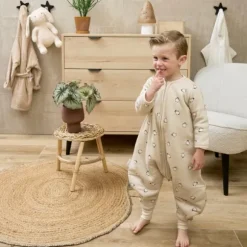 Meyco Baby Slaapzak Jumper Winter Penguin Soft Sand 92 cm