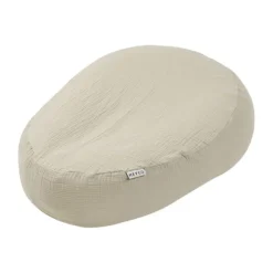 Meyco Baby Uni Relaxhoes Voedingskussen - Pre-Washed Hydrofiel - Soft Olive