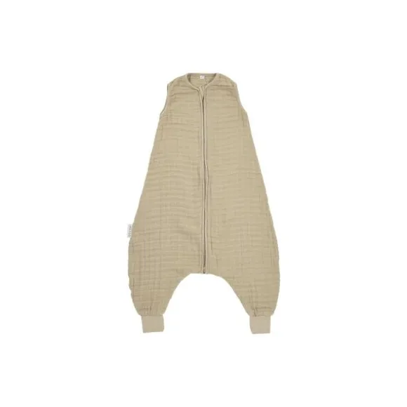 Meyco Baby Uni Zomer Slaapoverall Jumper - 104 cm - Pre-Washed Hydrofiel - Soft Olive