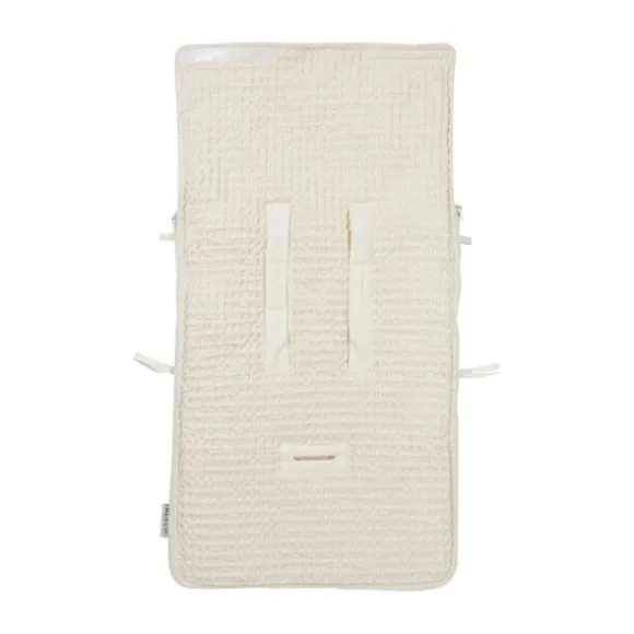 Meyco Baby Wafel Teddy voetenzak - nature - 40x82cm