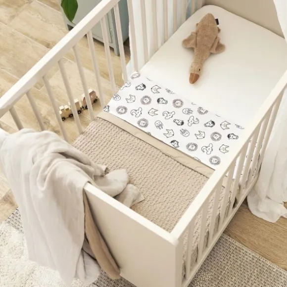 Meyco Baby Waffle Wiegdeken - 75 x 100 cm - Sand
