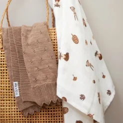 Meyco Forest Animals Swaddle - 2 Stuks - Toffee