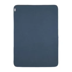 Meyco Gebreide Jacquard Flannel Deken - Pure - 100x150 cm - Pure Indigo
