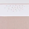 Meyco Hearts Ledikantlaken - 100 x 150 cm - Soft Pink