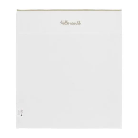 Meyco Hello World Ledikantlaken 100 x 150 cm Sand