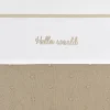 Meyco Hello World Wieglaken 75 x 100 cm Sand