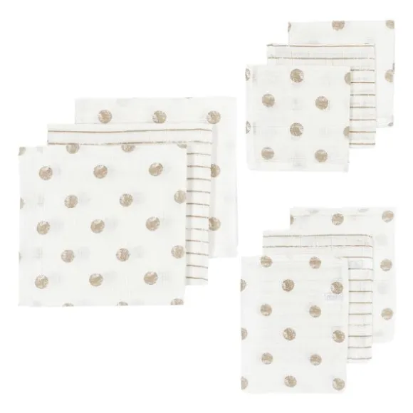 Meyco Hydrofiel Starterset - Dot Stripe - Sand