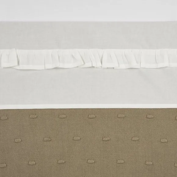 Meyco Ledikantlaken - Ruffle - White