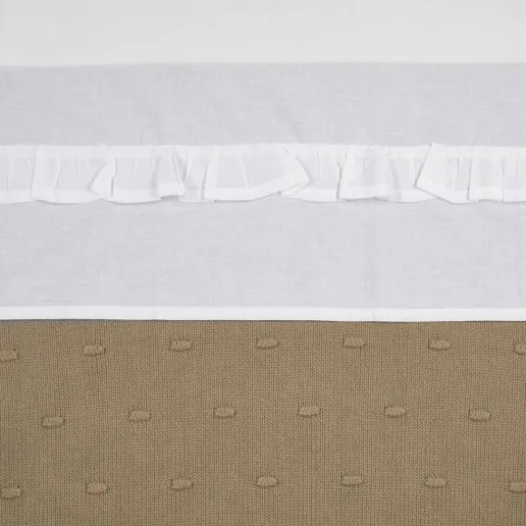 Meyco Ledikantlaken - Ruffle - White