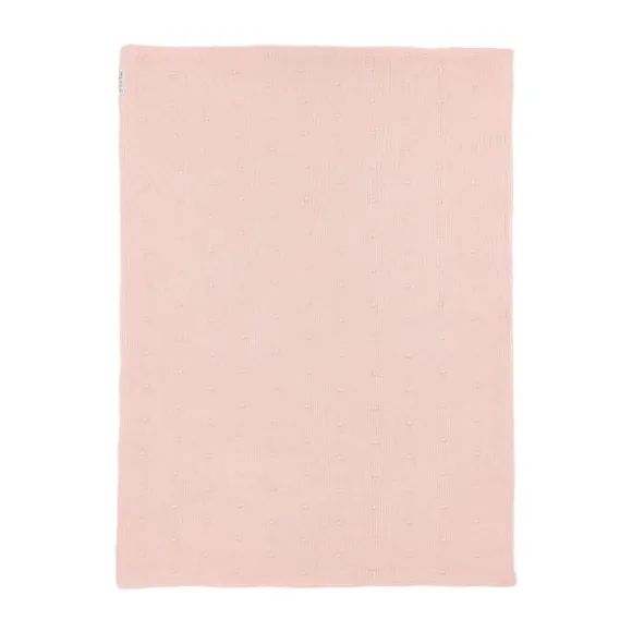 Meyco Mini Knots Fleece Wiegdeken 75 x 100 cm Soft Pink