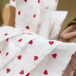 Meyco Sweet Heart Hydrofiele Monddoekjes - 3-Pack - Red