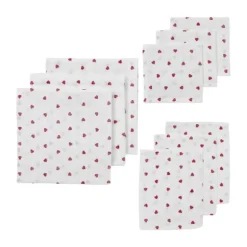 Meyco Sweet Heart Starterset Hydrofiel - 9-Pack - Red