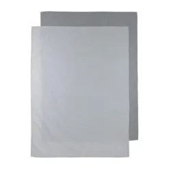 Meyco Uni Ledikantlaken Grijs 100 x 150 cm 2 Stuks