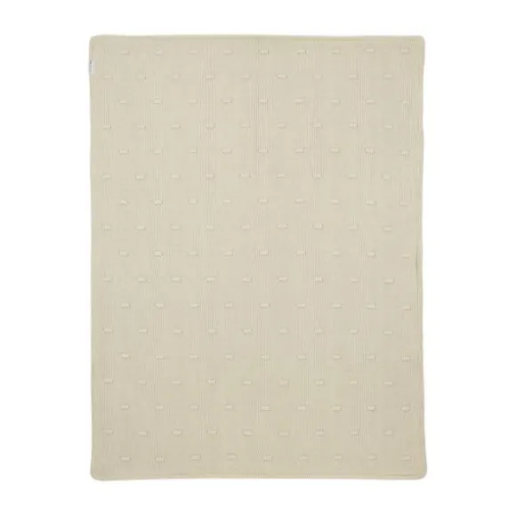 Meyco Wiegdeken Knots Teddy - 75 x 100 cm - Soft Sand