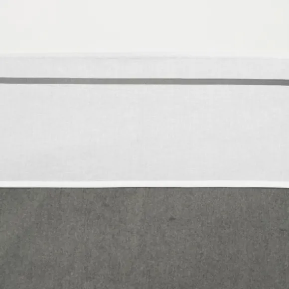 Meyco Wieglaken Wit Met Bies Grijs 75 x 100 cm
