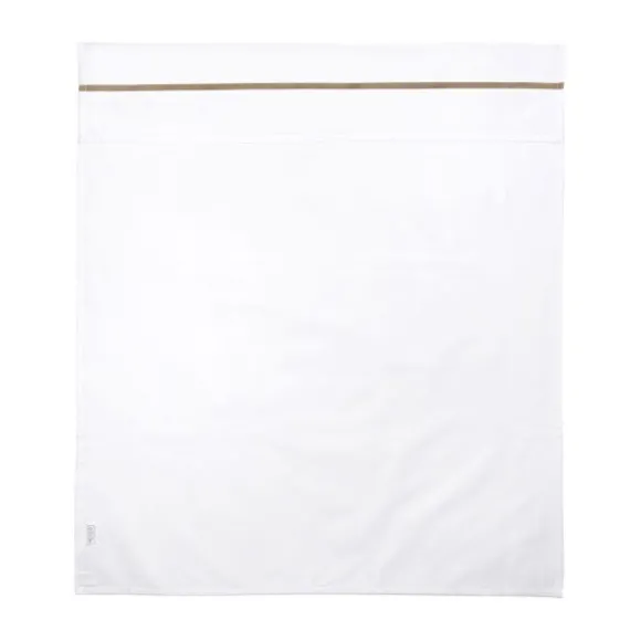 Meyco Wieglaken Wit Met Bies Grijs 75 x 100 cm