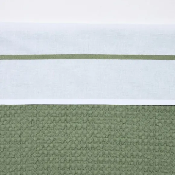 Meyco Wieglaken Wit Met Bies Grijs 75 x 100 cm