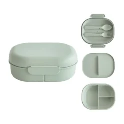 Mushie - Lunchbox Incl. Bestek - Sage