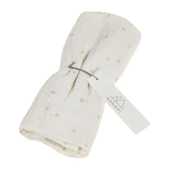 Nanami Heart Hydrofiel Luier - 60 x 65 cm - Latte Naturel