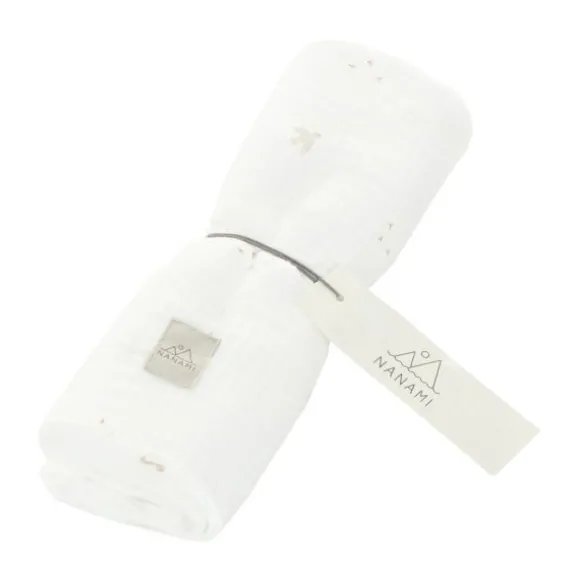 Nanami Hydrofiele Doek - Bird - Off-White - 60x60 cm