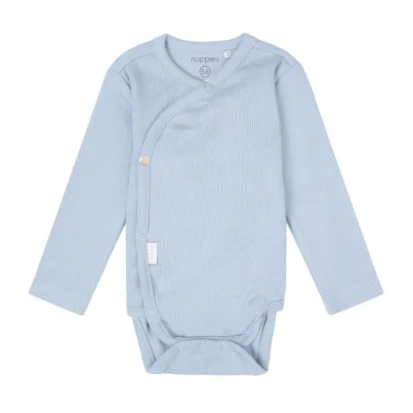 Noppies Narellan Lange Mouwen Romper - Blue Fog - Mt. 44