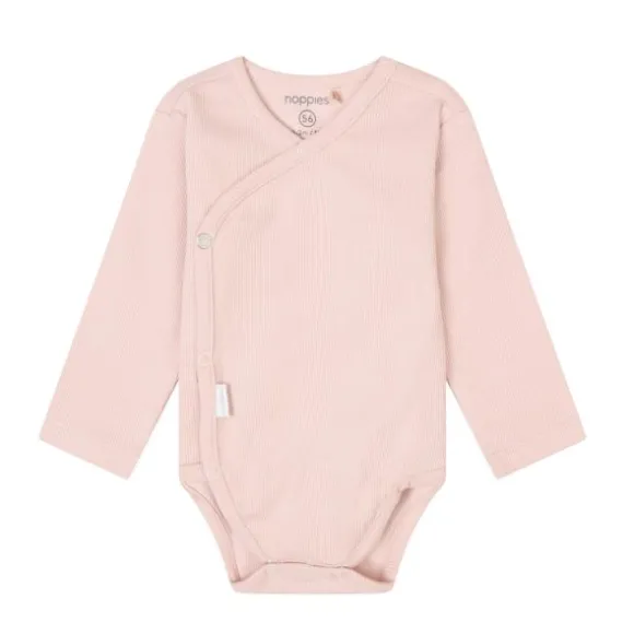 Noppies Narellan Lange Mouwen Romper - Rose Smoke - Mt. 62